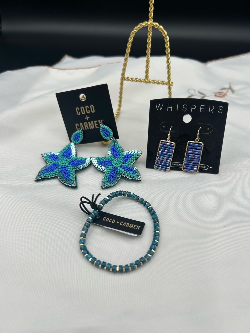 COCO + CARMEN & Whispers Coastal Jewelry Lot NWT - Beaded Starfish & Boho Set
